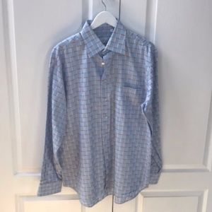 Men's ZEGNA 100% Cotton Weave Dress Shirt 43/17